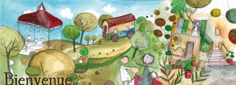 dessin de la roulotte